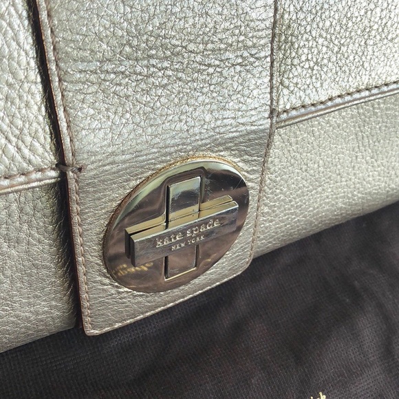 Gold Kate Spade Leather Shoulder/Clutch - Picture 6 of 7